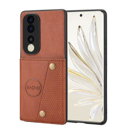 Double Buckle Card Slots Magnetic Phone Case, For Xiaomi Redmi K50 Pro, For Xiaomi Redmi K50 Gaming, For Xiaomi Redmi Note 11T Pro, For Honor 70