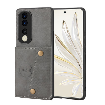 Double Buckle Card Slots Magnetic Phone Case, For Honor 70 Pro, For Samsung Galaxy A03 Core