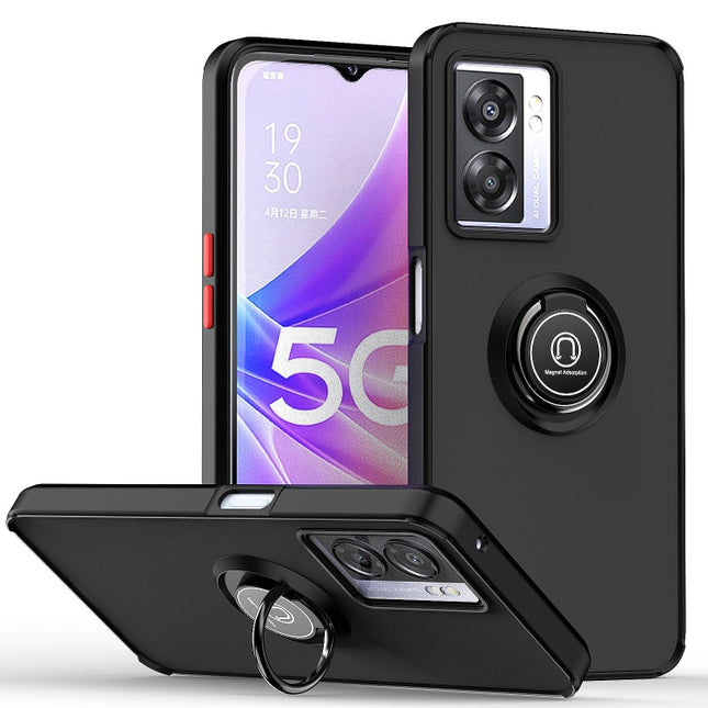 Q Shadow 1 Series TPU + PC Phone Case with Ring Holder, For OPPO A57 5G, For OPPO A74 4G, For OPPO Reno8 Pro+
