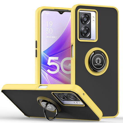 Q Shadow 1 Series TPU + PC Phone Case with Ring Holder, For OPPO A57 5G, For OPPO A74 4G, For OPPO Reno8 Pro+