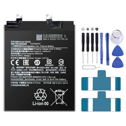 BN53 4820 mAh Li-Polymer Battery Replacement For Xiaomi Redmi Note 9 Pro 5G