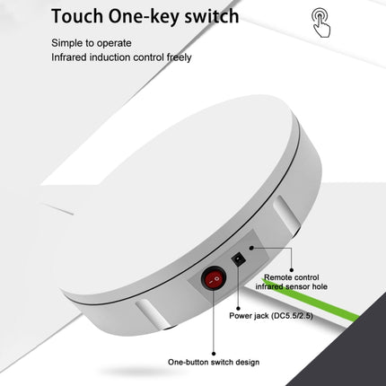 42cm Charging Rotating Display Stand Video Shooting Turntable, Load: 100kg, 42cm, Charging Power, US Plug, 42cm, Charging Power, EU Plug, 42cm, Charging Power, UK Plug, 42cm, Charging Power, AU Plug