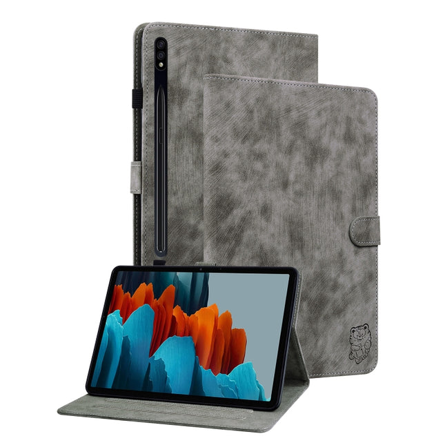 Tiger Pattern Flip Leather Tablet Case, For Samsung Galaxy Tab S9, For Samsung Galaxy Tab А9+, For Samsung Galaxy Tab S9+