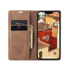 CaseMe-013 Multifunctional Retro Frosted Leather Phone Case, For iPhone 14, For iPhone 14 Plus, For iPhone 14 Pro, For iPhone 14 Pro Max