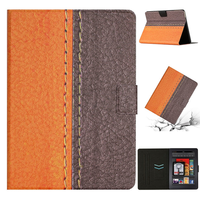 Stitching Solid Color Smart Leather Tablet Case, For Amazon Kindle Paperwhite 4 / 3 / 2 / 1, For Amazon Kindle Paperwhite 5, For Amazon Kindle Fire HD 7 2019/2017/2015, For Amazon Kindle Fire HD 8 2018/2017/2016