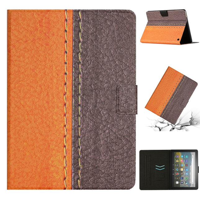 Stitching Solid Color Smart Leather Tablet Case, For Amazon Kindle Fire HD 8 2020, For Amazon Kindle Fire HD 10 2015, For Amazon Kindle Fire HD 10 2021, For Samsung Galaxy Tab A8