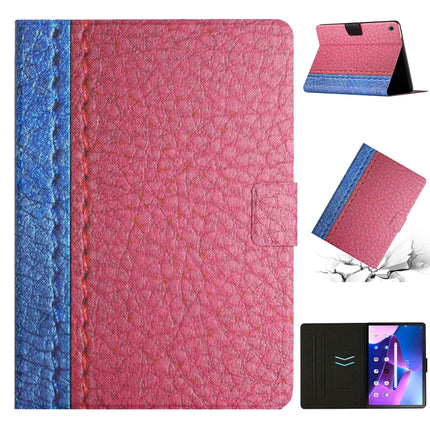 Stitching Solid Color Smart Leather Tablet Case, For Lenovo Tab M10 Plus, For Lenovo Tab P11