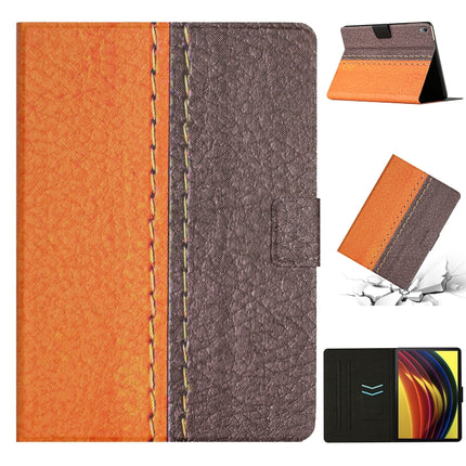 Stitching Solid Color Smart Leather Tablet Case, For Lenovo Tab M10 Plus, For Lenovo Tab P11
