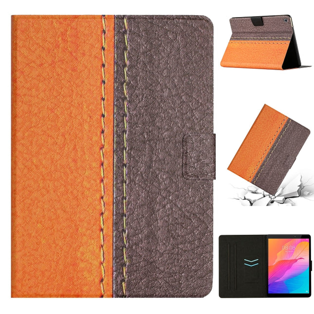 Stitching Solid Color Leather Tablet Case, For Huawei MatePad T8, For Huawei MatePad T10s