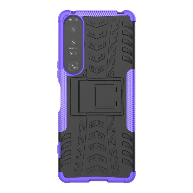 Tire Texture TPU + PC Phone Case with Holder, For Sony Xperia 1 IV, For Amazon Kindle Fire 7 2022