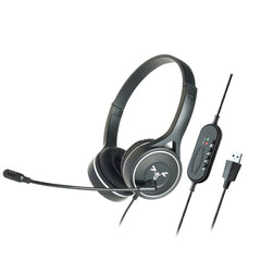 SOYTO SY-G30C Long Microphone Wired Noise Cancelling Ergonomic Gaming Headset, 3.5mm, USB