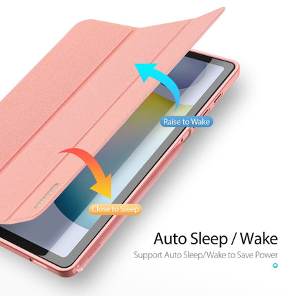 DUX DUCIS Domo Series Horizontal Flip Magnetic PU Leather Case with Three-folding Holder & Pen Slot, For Galaxy Tab S6 Lite 10.4 inch
