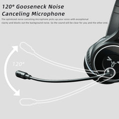 SOYTO SY-T30C Long Microphone Bluetooth Wireless Noise Cancelling Ergonomic Gaming Headset