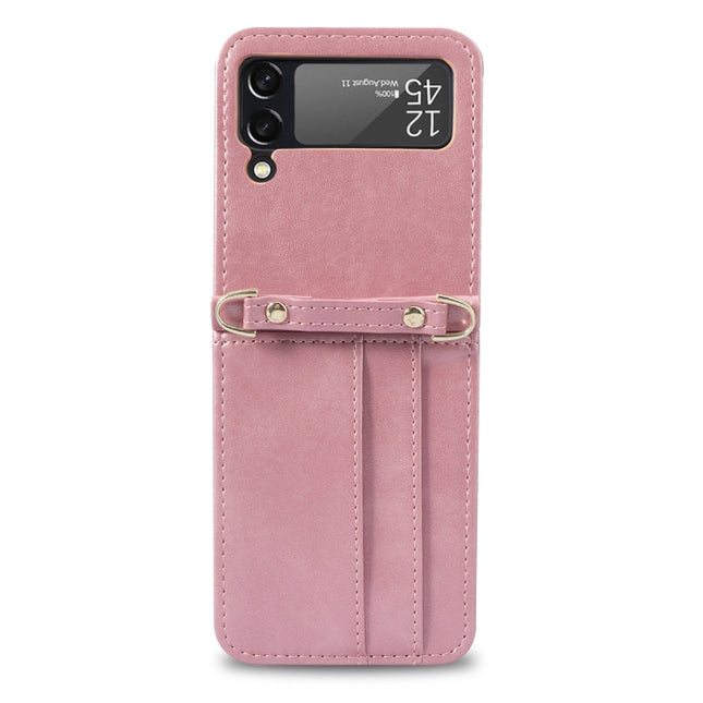 Lanyard Folding Leather Phone Case, For Samsung Galaxy Z Filp4 5G