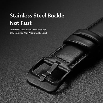DUX DUCIS 22mm Genuine Leather Watch Band For Samsung Galaxy/Huawei/Honor/Xiaomi Watch, 22mm