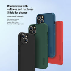 NILLKIN Frosted Shield Pro PC + TPU Phone Case, For iPhone 14, For iPhone 14 Plus, For iPhone 14 Pro, For iPhone 14 Pro Max