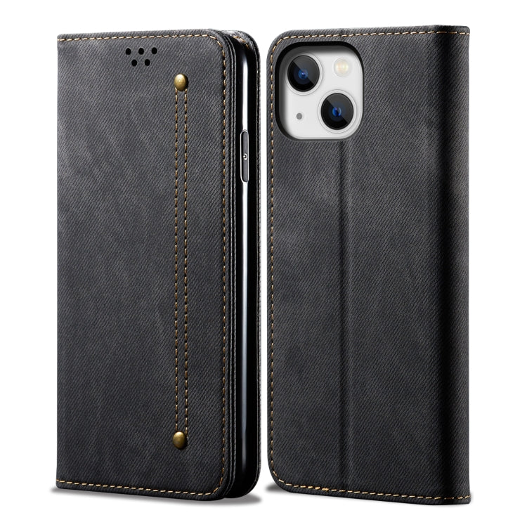 Denim Texture Casual Style Leather Phone Case, For iPhone 14, For iPhone 14 Plus, For iPhone 14 Pro, For iPhone 14 Pro Max