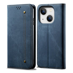 Denim Texture Casual Style Leather Phone Case, For iPhone 14, For iPhone 14 Plus, For iPhone 14 Pro, For iPhone 14 Pro Max