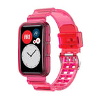 For Huawei Watch Fit 2 / Transparent Rose Red