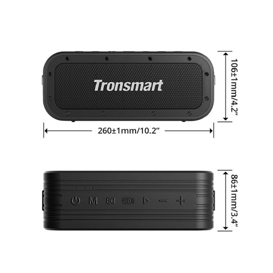 Tronsmart Force X 80W Portable Outdoor Waterproof Bluetooth 5.0 Speaker, Force X