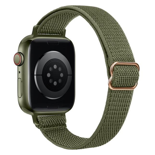 Small Waist Nylon Watch Band For Apple Watch Series, 7 41mm / 6&SE&5&4 40mm / 3&2&1 38mm
