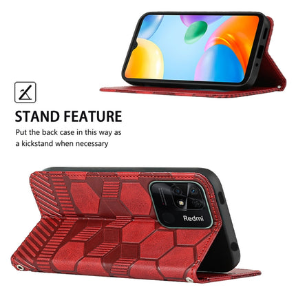 Football Texture Magnetic Leather Flip Phone Case, For Xiaomi Redmi 10C / 10 India, For Xiaomi Redmi 10A, For Xiaomi Redmi Note 11 Global 2022 / Note 11S 4G, For Xiaomi Redmi Note 11 Pro 5G / 4G Global 2022 / Note 11 Pro+ India