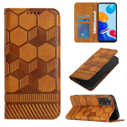 Football Texture Magnetic Leather Flip Phone Case, For Xiaomi Redmi 10C / 10 India, For Xiaomi Redmi 10A, For Xiaomi Redmi Note 11 Global 2022 / Note 11S 4G, For Xiaomi Redmi Note 11 Pro 5G / 4G Global 2022 / Note 11 Pro+ India