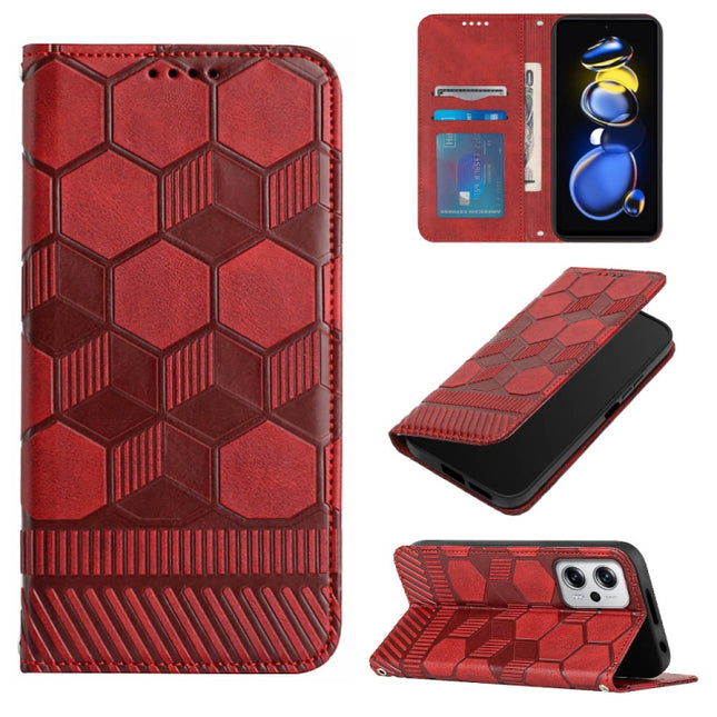 Football Texture Magnetic Leather Flip Phone Case, For Xiaomi Redmi Note 11T Pro, For Xiaomi Poco M4 5G, For Xiaomi Poco M4 Pro 4G, For Xiaomi Poco M4 Pro 5G