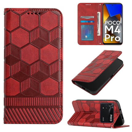 Football Texture Magnetic Leather Flip Phone Case, For Xiaomi Redmi Note 11T Pro, For Xiaomi Poco M4 5G, For Xiaomi Poco M4 Pro 4G, For Xiaomi Poco M4 Pro 5G