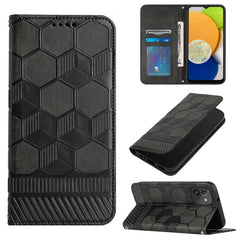 Football Texture Magnetic Leather Flip Phone Case, For Samsung Galaxy A03 164mm, For Samsung Galaxy A03 166mm, For Samsung Galaxy A03s 164mm India, For Samsung Galaxy A03s 165.8mm US Version