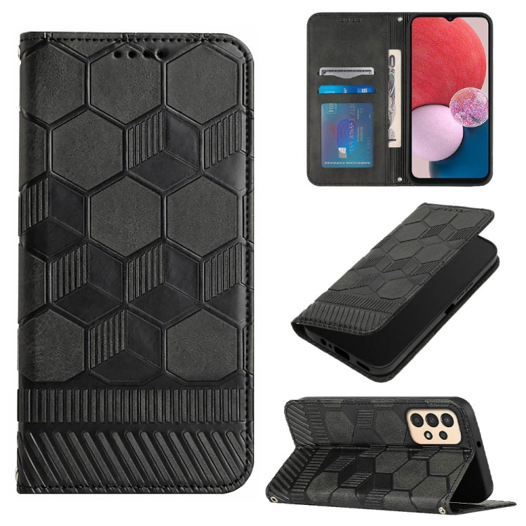 Football Texture Magnetic Leather Flip Phone Case, For Samsung Galaxy A03s 166.5mm EU Version, For Samsung Galaxy A12 5G / M12 / F12, For Samsung Galaxy A13 4G, For Samsung Galaxy A13 5G