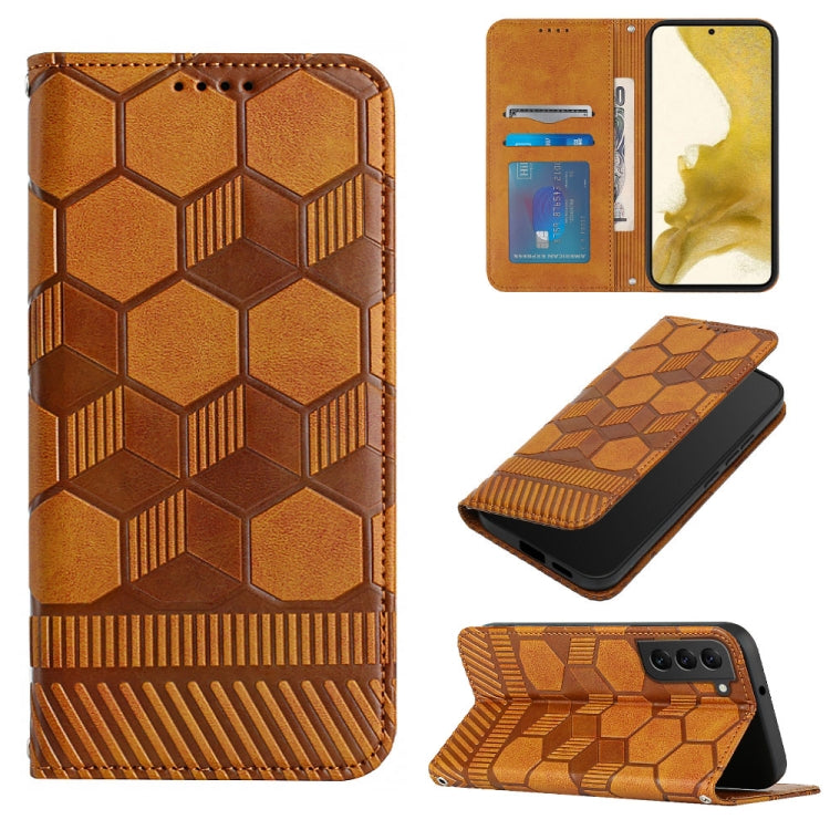 Football Texture Magnetic Leather Flip Phone Case, For Samsung Galaxy S21 FE, For Samsung Galaxy S22 5G, For Samsung Galaxy S22+ 5G, For Samsung Galaxy S22 Ultra 5G