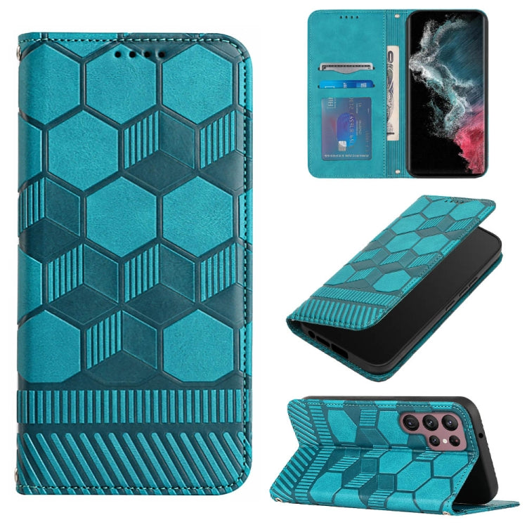 Football Texture Magnetic Leather Flip Phone Case, For Samsung Galaxy S21 FE, For Samsung Galaxy S22 5G, For Samsung Galaxy S22+ 5G, For Samsung Galaxy S22 Ultra 5G