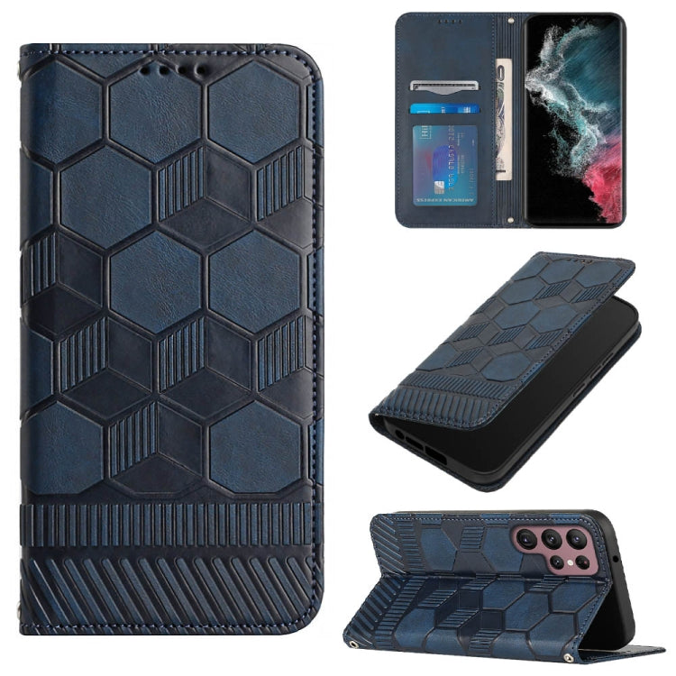 Football Texture Magnetic Leather Flip Phone Case, For Samsung Galaxy S21 FE, For Samsung Galaxy S22 5G, For Samsung Galaxy S22+ 5G, For Samsung Galaxy S22 Ultra 5G
