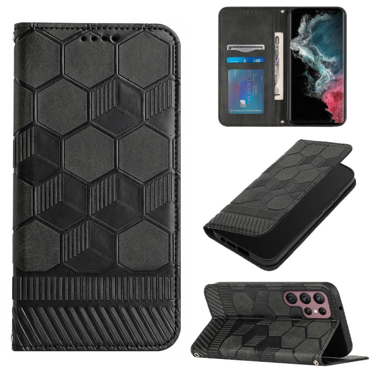 Football Texture Magnetic Leather Flip Phone Case, For Samsung Galaxy S21 FE, For Samsung Galaxy S22 5G, For Samsung Galaxy S22+ 5G, For Samsung Galaxy S22 Ultra 5G