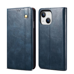 Simple Wax Crazy Horse Texture Horizontal Flip Leather Case, For iPhone 14, For iPhone 14 Plus, For iPhone 14 Pro, For iPhone 14 Pro Max