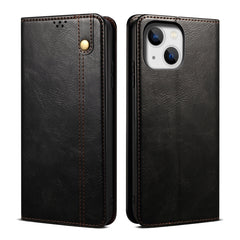 Simple Wax Crazy Horse Texture Horizontal Flip Leather Case, For iPhone 14, For iPhone 14 Plus, For iPhone 14 Pro, For iPhone 14 Pro Max