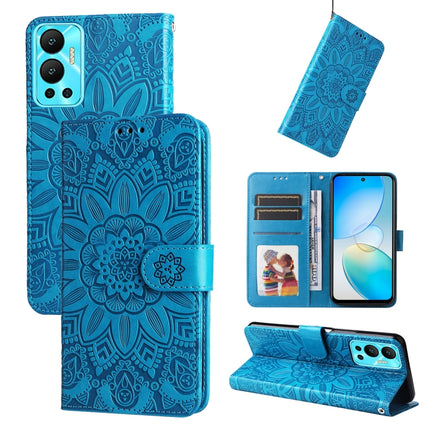 Embossed Sunflower Leather Phone Case, For Xiaomi Redmi K40S / Poco F4, For Xiaomi Redmi Note 11T Pro/Poco X4 GT, For Infinix Hot 12, For Infinix Hot 12 Play