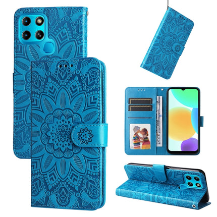 Embossed Sunflower Leather Phone Case, For Infinix Smart 6