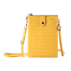 Zipper with Long Strap / Yellow