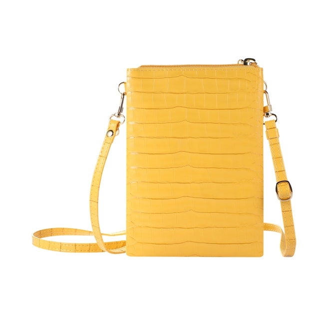 Stone Texture Card Holder Mobile Phone Bag, with Short Strap, with Long Strap, Zipper with Long Strap
