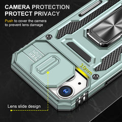 Armor PC + TPU Camera Shield Phone Case, For iPhone 13, For iPhone 13 Pro, For iPhone 13 Pro Max, For iPhone 12