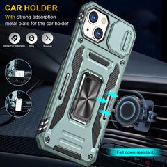 Armor PC + TPU Camera Shield Phone Case, For iPhone 13, For iPhone 13 Pro, For iPhone 13 Pro Max, For iPhone 12