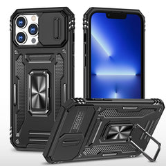 Armor PC + TPU Camera Shield Phone Case, For iPhone 13, For iPhone 13 Pro, For iPhone 13 Pro Max, For iPhone 12