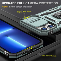 Armor PC + TPU Camera Shield Phone Case, For iPhone 12 Pro Max