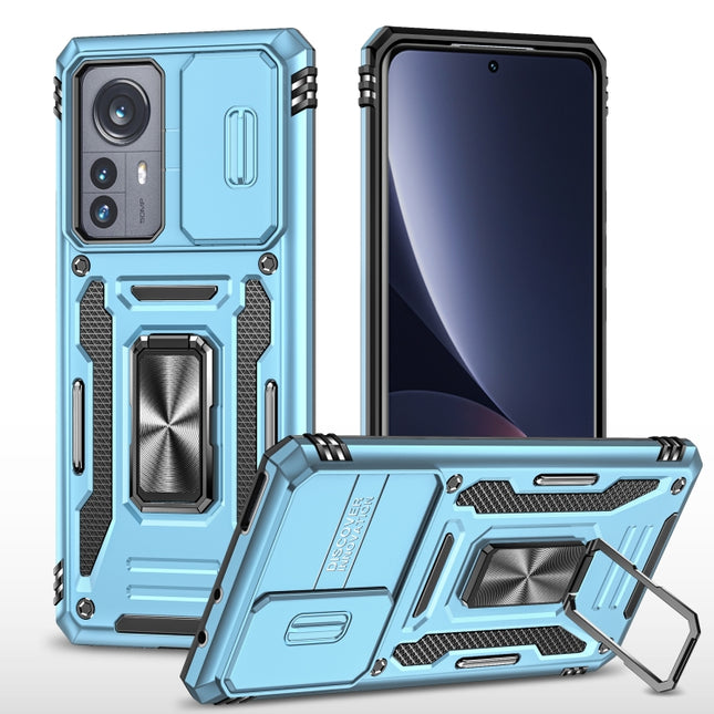 Armor PC + TPU Camera Shield Phone Case, For Samsung Galaxy A12 5G/4G / M12 / F12, For Xiaomi 12 Pro, For Samsung Galaxy A32 5G, For Samsung Galaxy A52 5G/4G