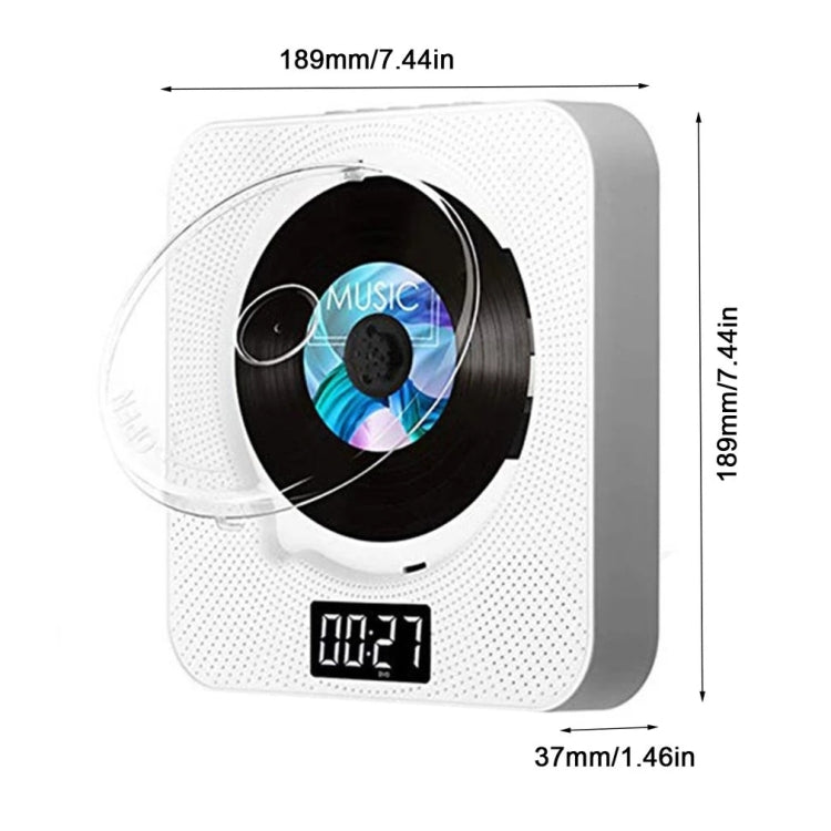 Kecag KC-608 Wall Mounted HD DVD Player Bluetooth CD Player, KC-608(White), KC-608(Blue), KC-608(Black), KC-608(Pink)
