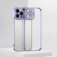 Electroplating High Transparent TPU Phone Case, For iPhone 14, For iPhone 14 Plus, For iPhone 14 Pro