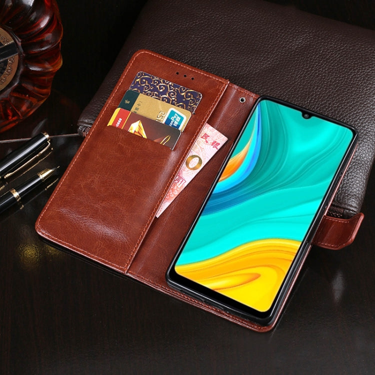 idewei Crazy Horse Texture Horizontal Flip Leather Case with Holder & Card Slots & Wallet, For Huawei Enjoy 10e, For Doogee X90, For OPPO Find X2