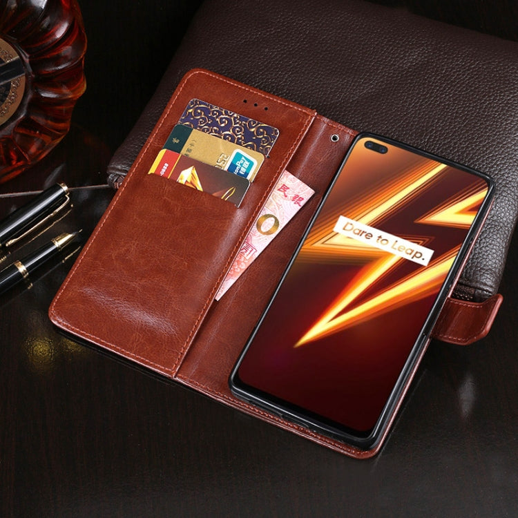 idewei Crazy Horse Texture Horizontal Flip Leather Case with Holder & Card Slots & Wallet, For OPPO Realme 6 Pro, For Vivo IQOO 3, For Xiaomi Black Shark 3